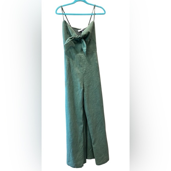 Faithfull the Brand Women’s Presley Jumpsuit in Moss Green size 10. - Picture 5 of 13